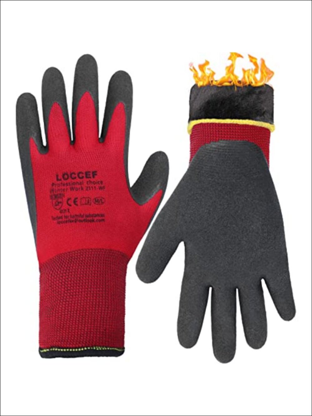 Winter Work Gloves Thermal Insulated Freezer Gloves Puncture Resistant Grip